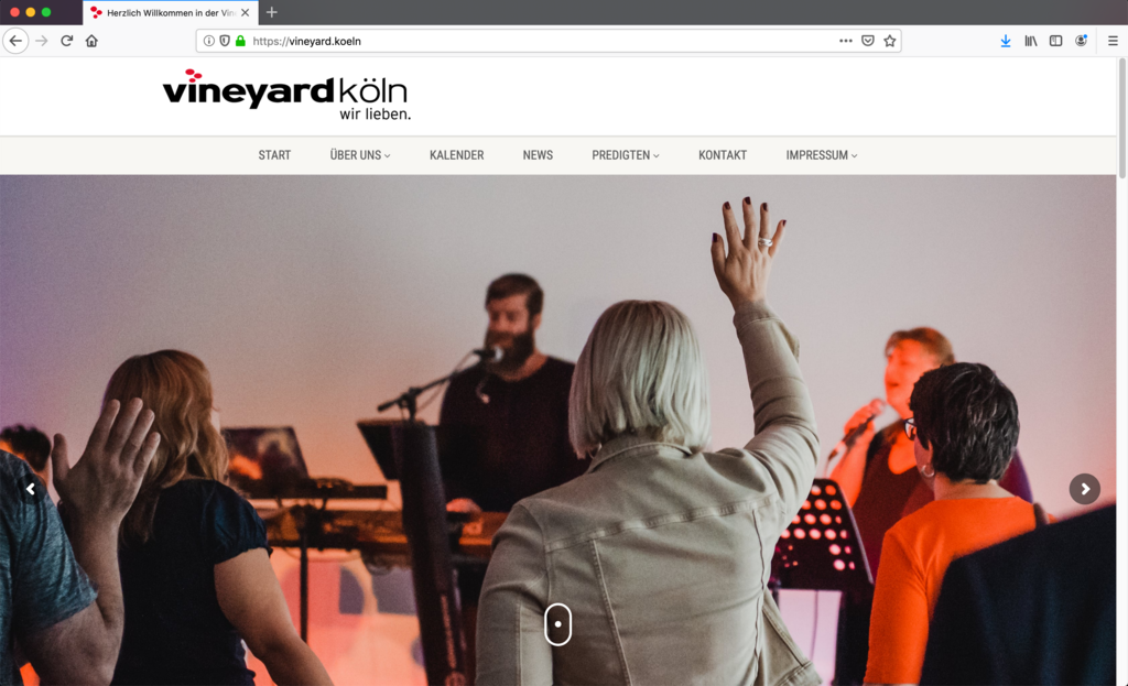 Vineyard Köln – Website Relaunch