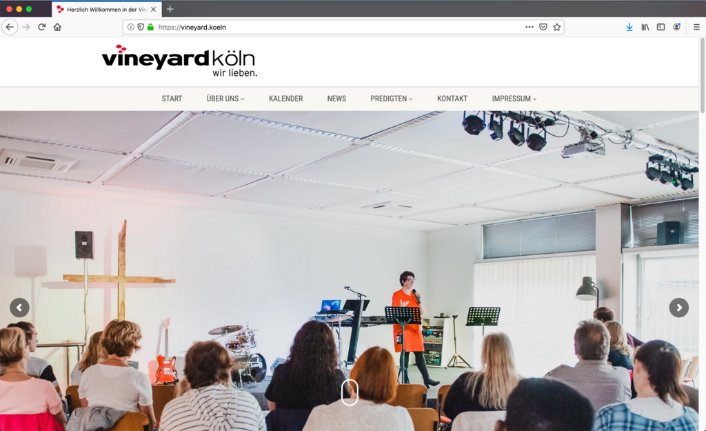 Vineyard Köln – Website Relaunch